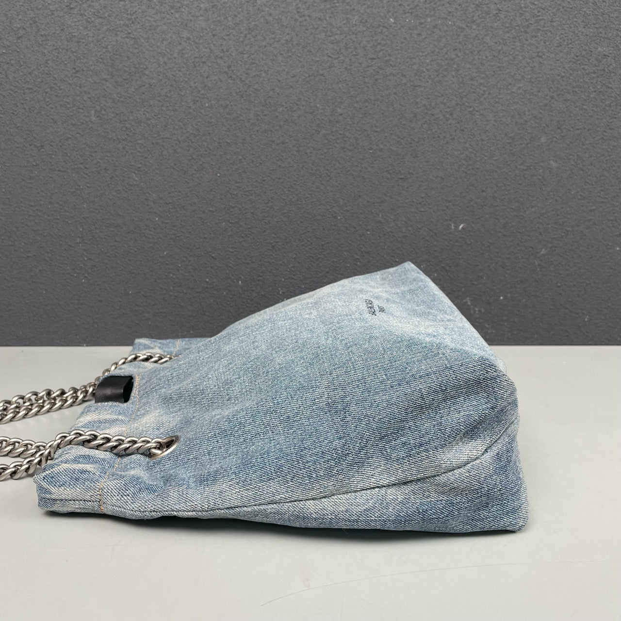 Balenciaga - CRUSH Tote - Denim - Light blue wash - (Small)