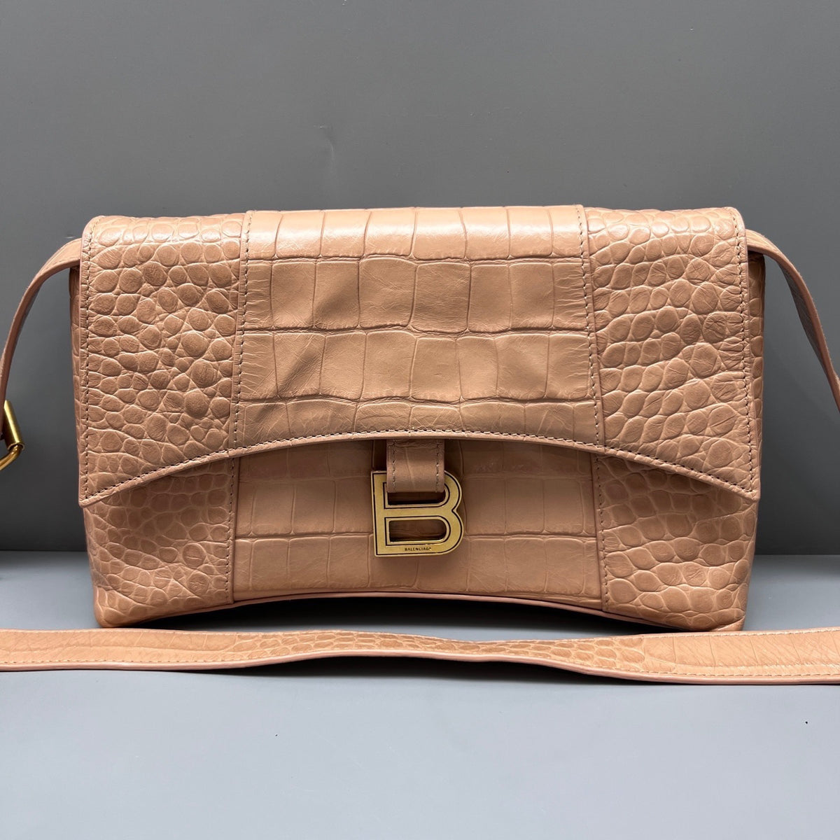 Balenciaga - Downtown - Exotic leathers - Crocodile - Beige - (mini)