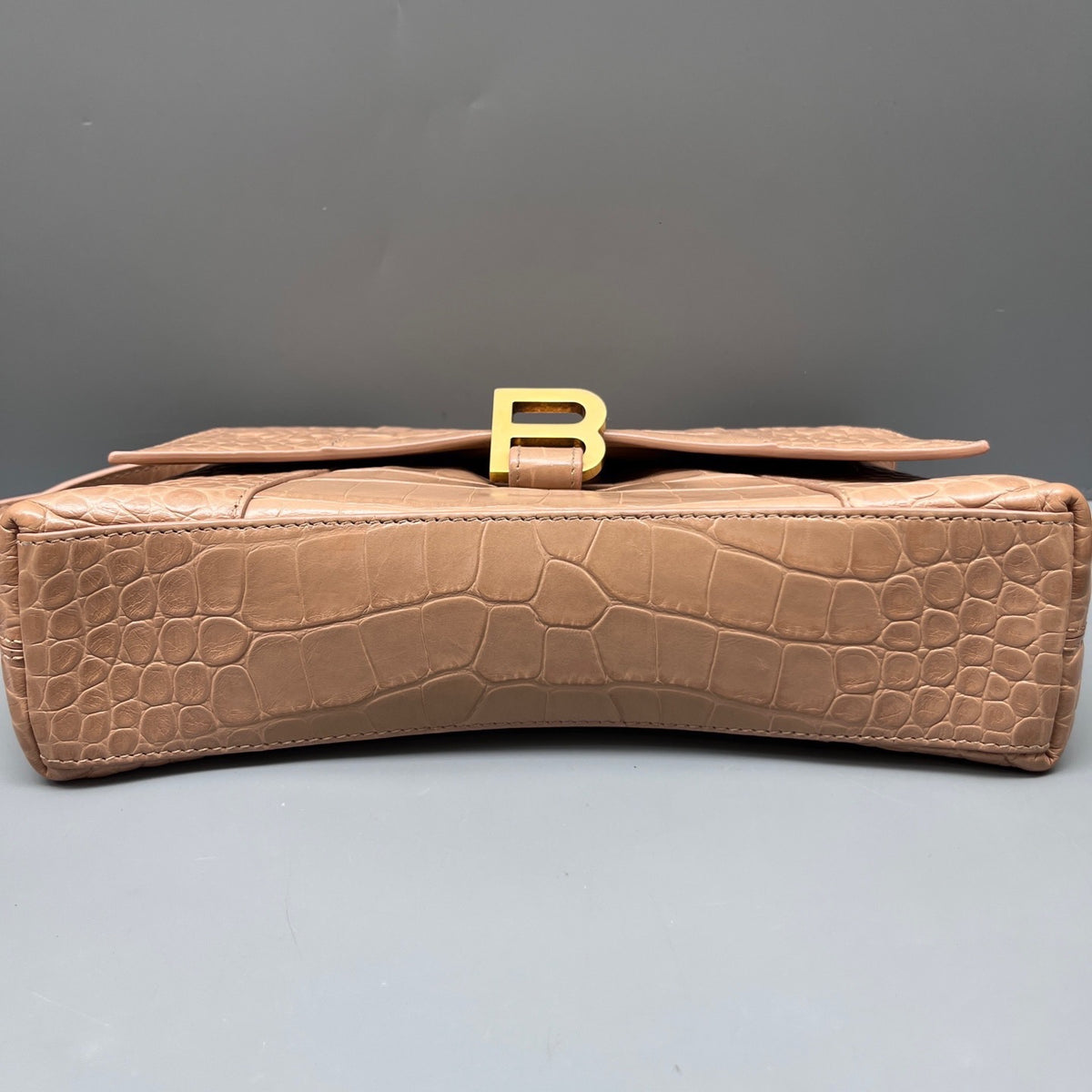 Balenciaga - Downtown - Exotic leathers - Crocodile - Beige - (mini)