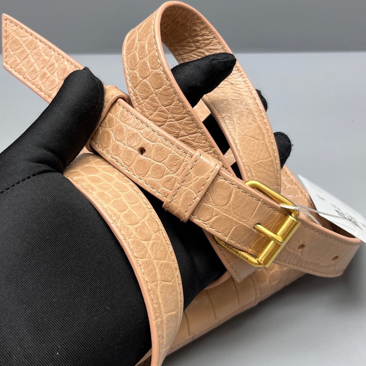 Balenciaga - Downtown - Exotic leathers - Crocodile - Beige - (mini)