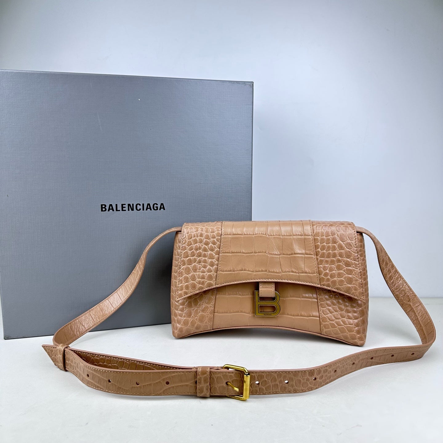 Balenciaga - Downtown - Leather - Beige - (medium)