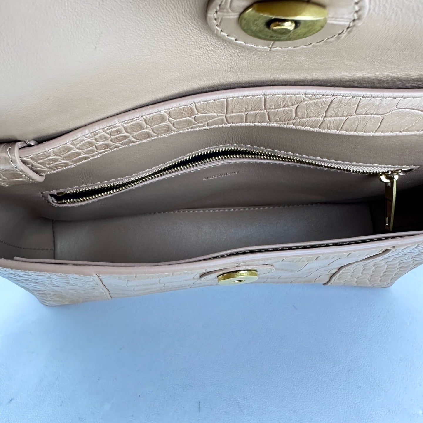 Balenciaga - Downtown - Leather - Beige - (medium)