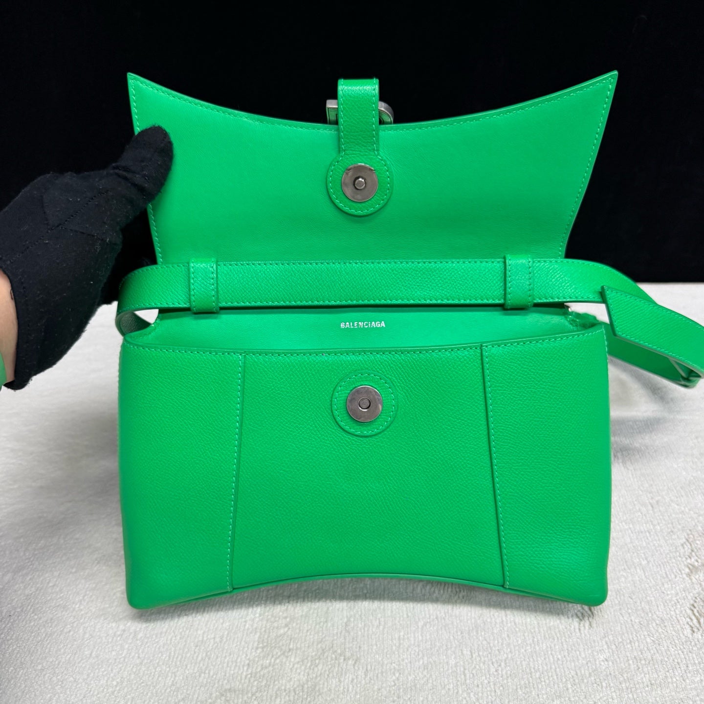 Balenciaga - Downtown - Leather - Green - (small)