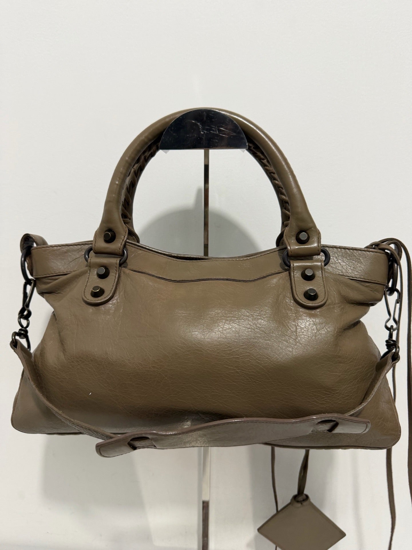 Balenciaga - First - Leather - Brown - (small)
