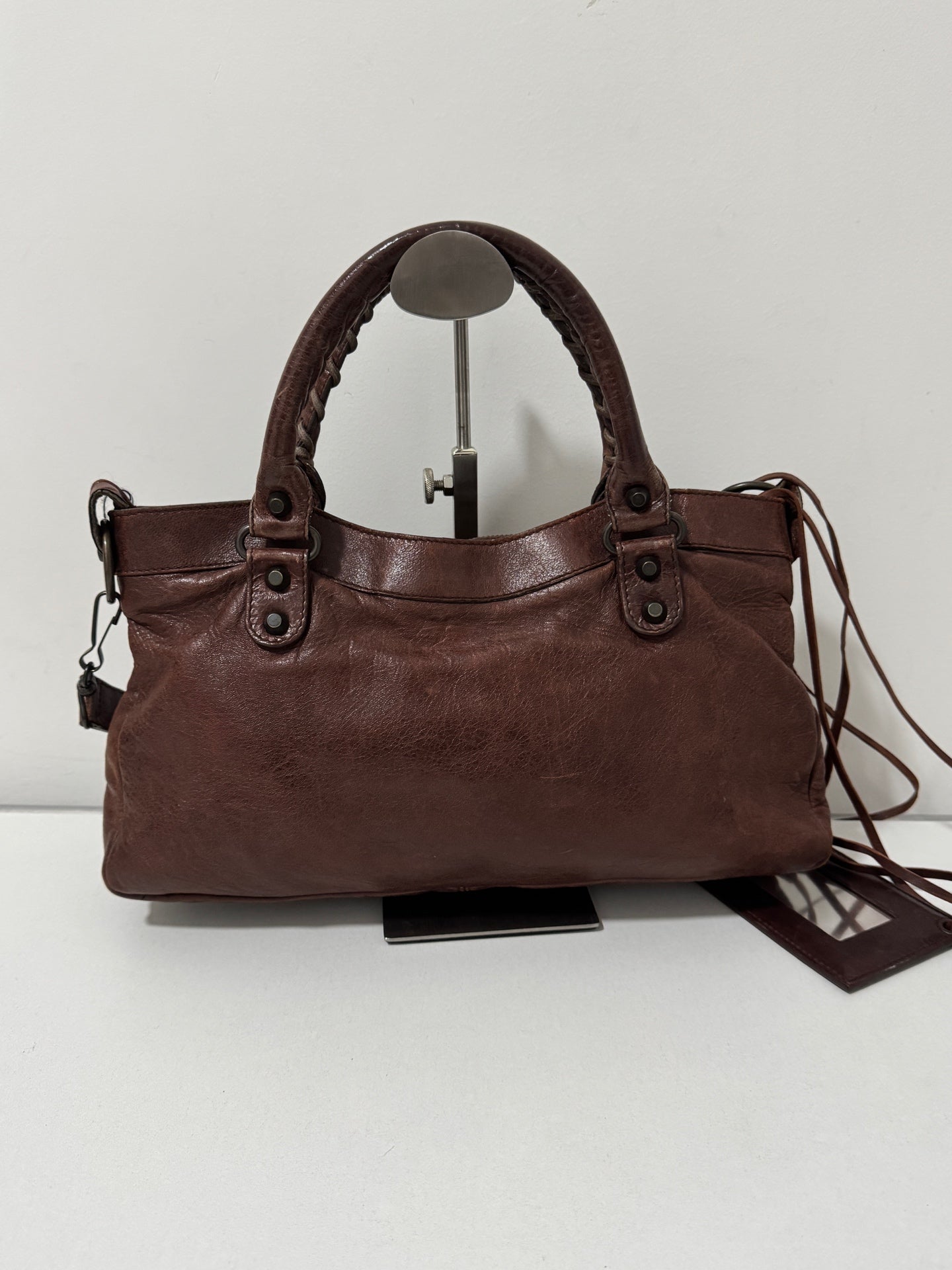 Balenciaga - First - Leather - Brown - (small)