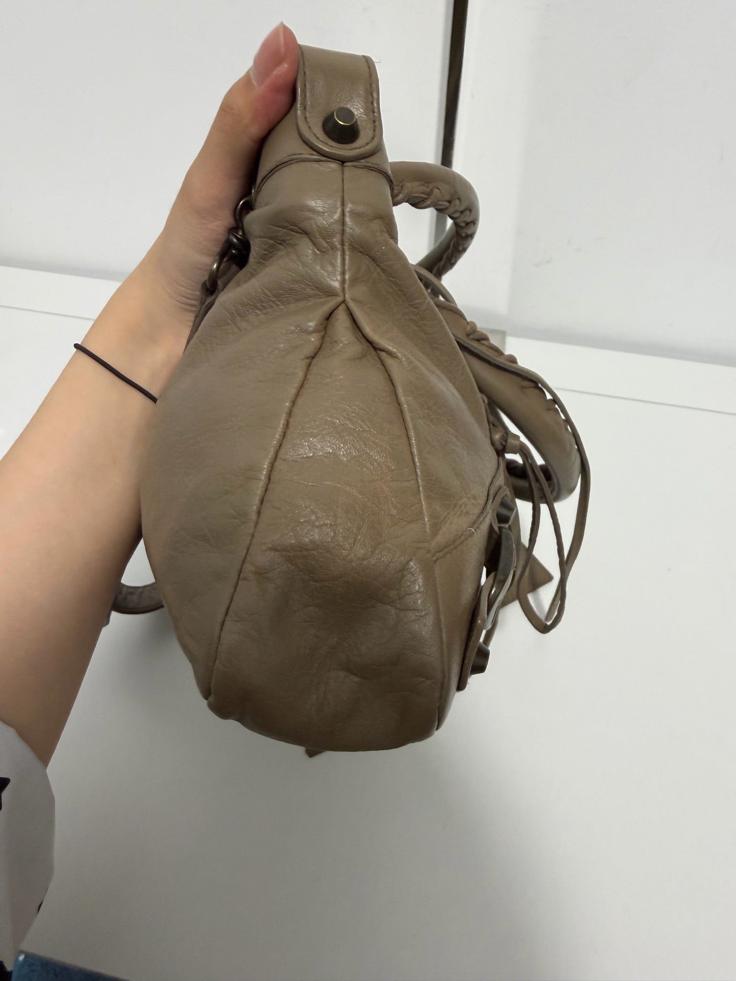 Balenciaga - First - Leather - Brown - (small)