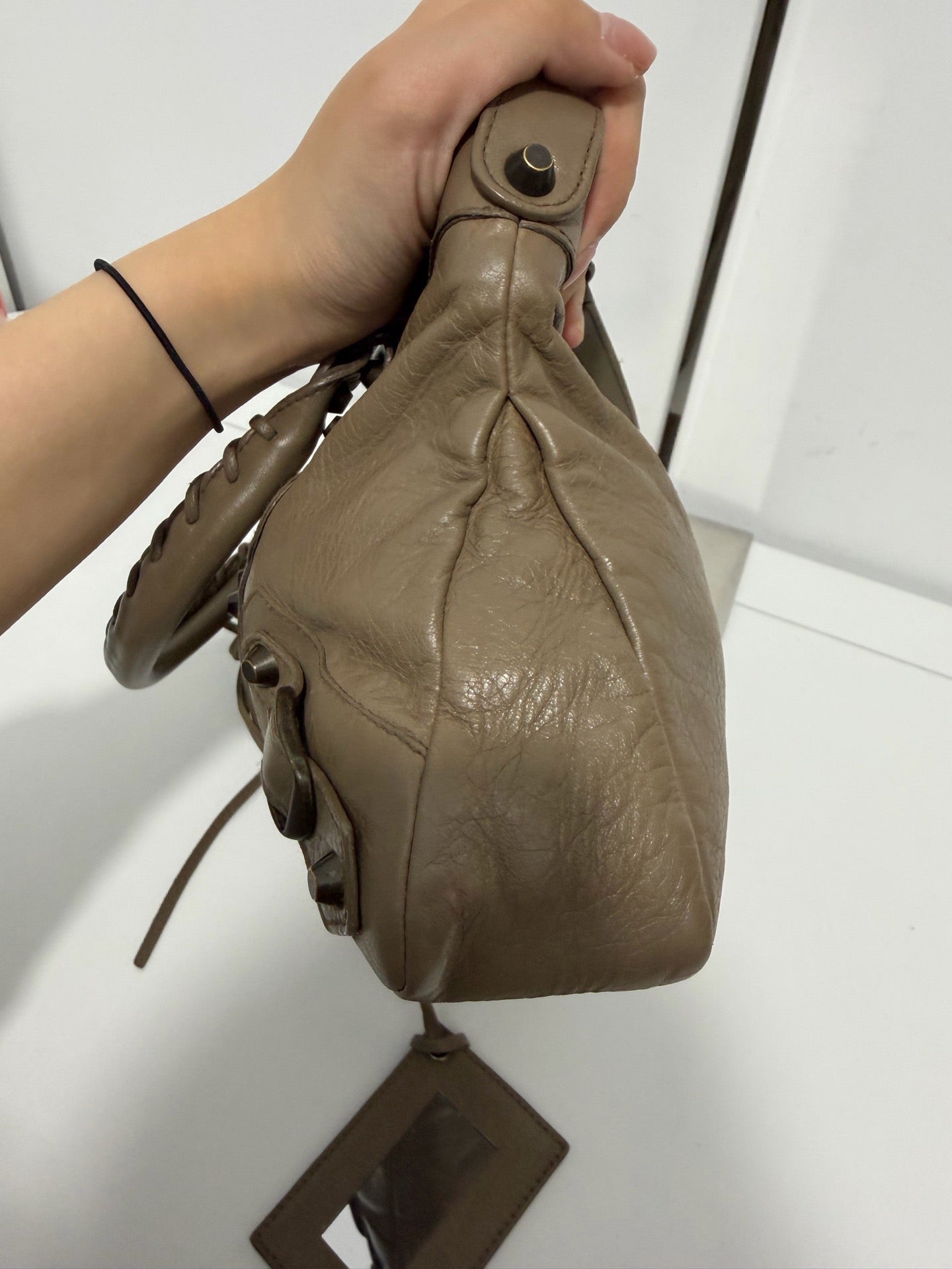 Balenciaga - First - Leather - Brown - (small)