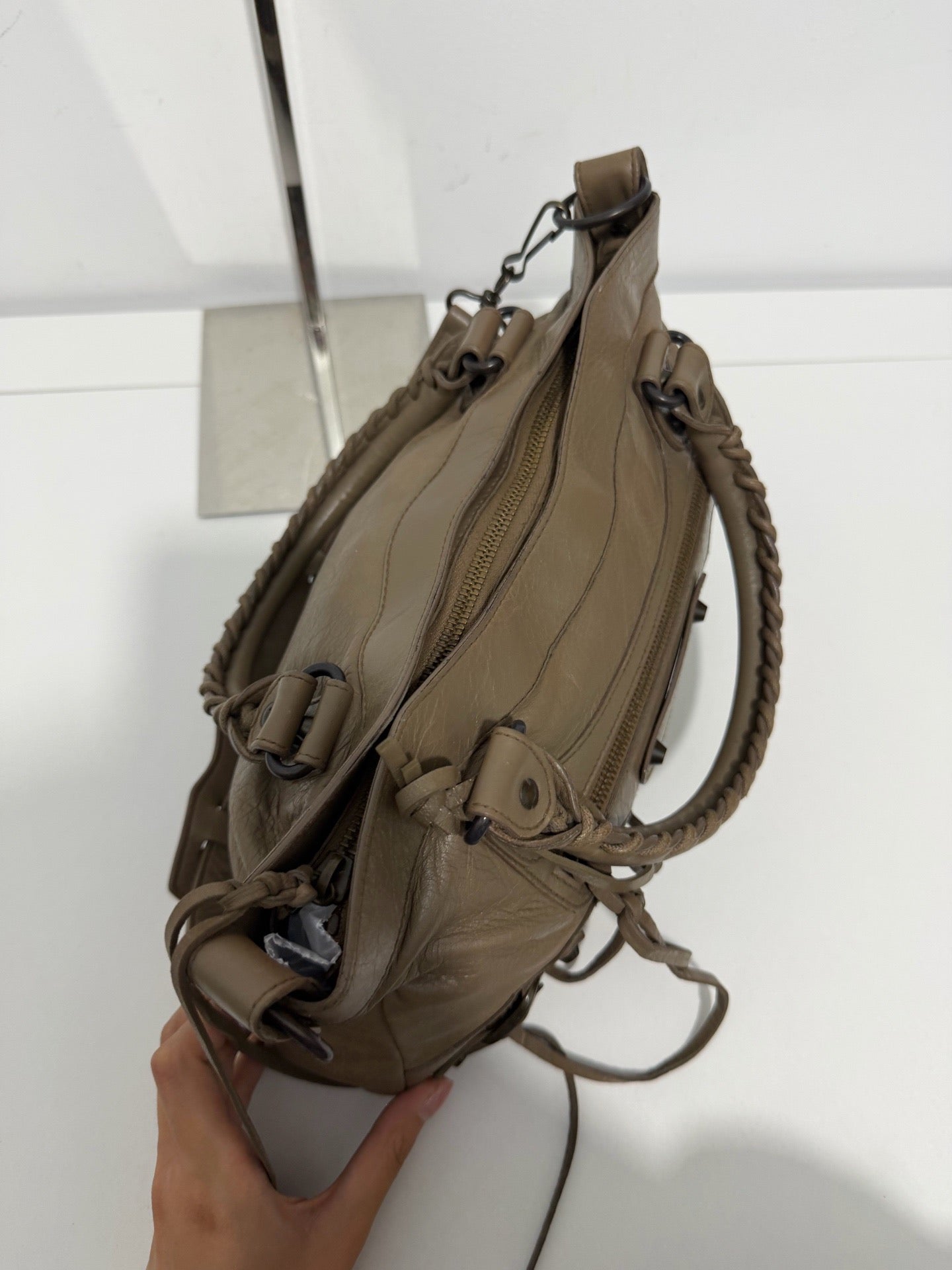 Balenciaga - First - Leather - Brown - (small)