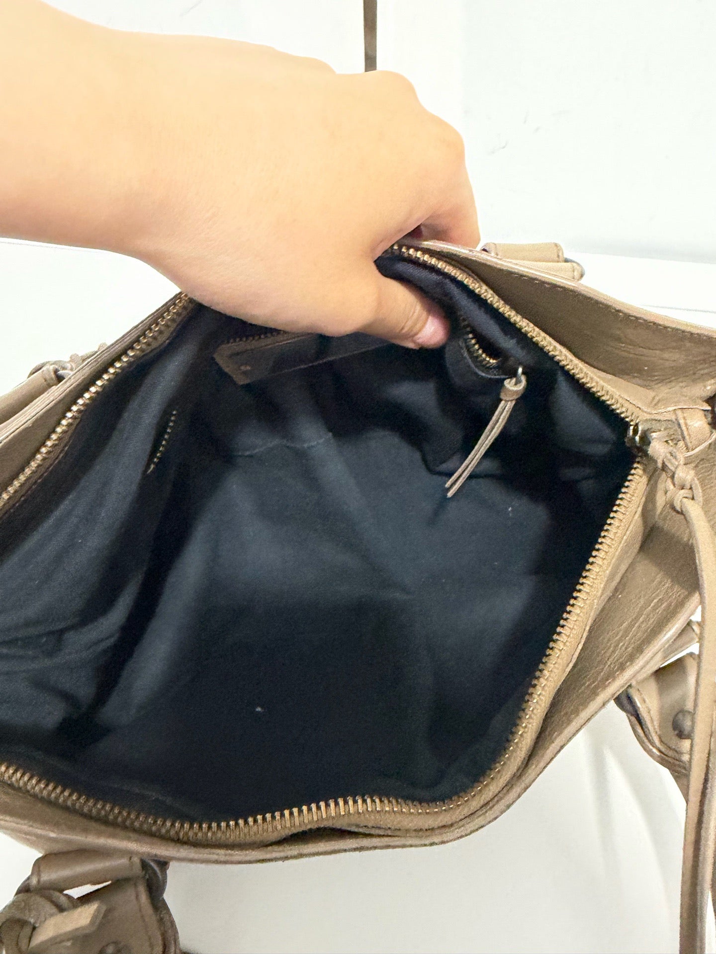 Balenciaga - First - Leather - Brown - (small)
