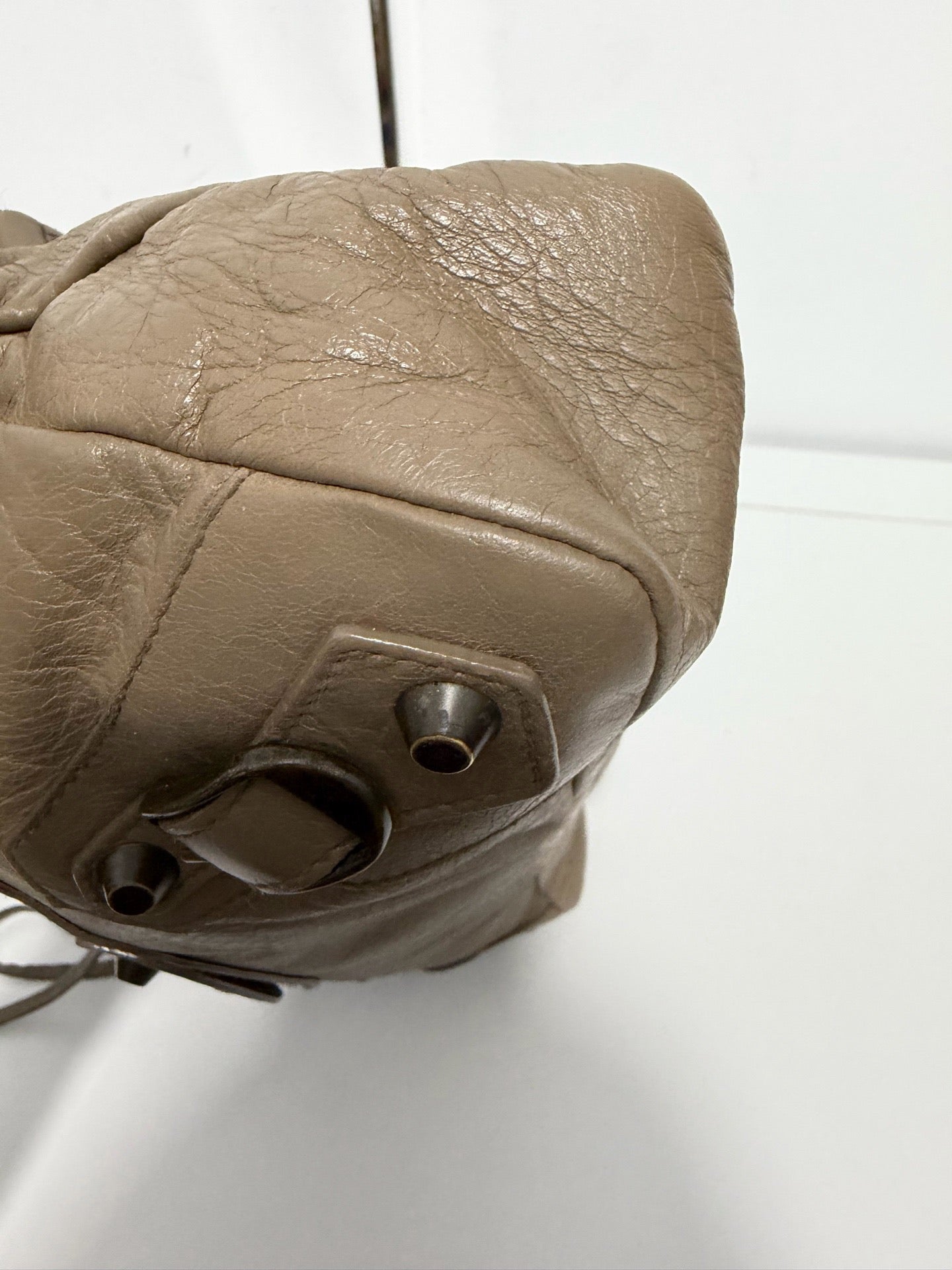 Balenciaga - First - Leather - Brown - (small)