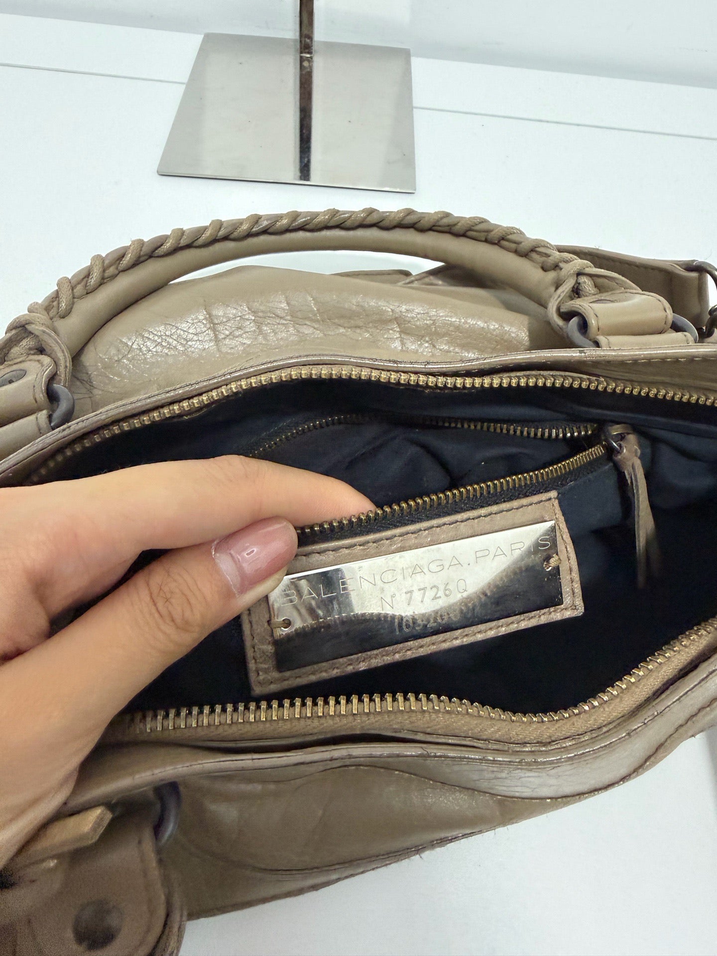 Balenciaga - First - Leather - Brown - (small)