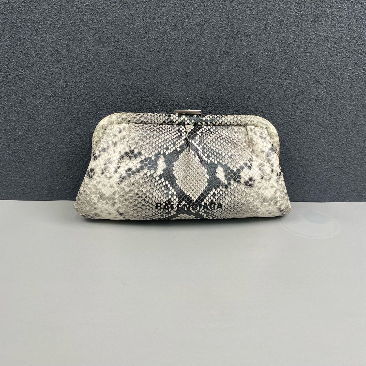 Balenciaga - Frame Clutch Bag - Snakeskin-embossed leather - Multicolour - (Small)