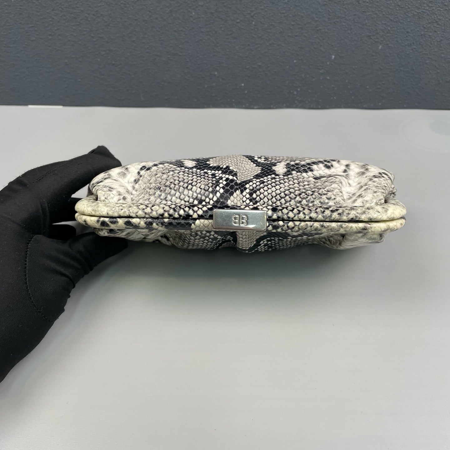 Balenciaga - Frame Clutch Bag - Snakeskin-embossed leather - Multicolour - (Small)
