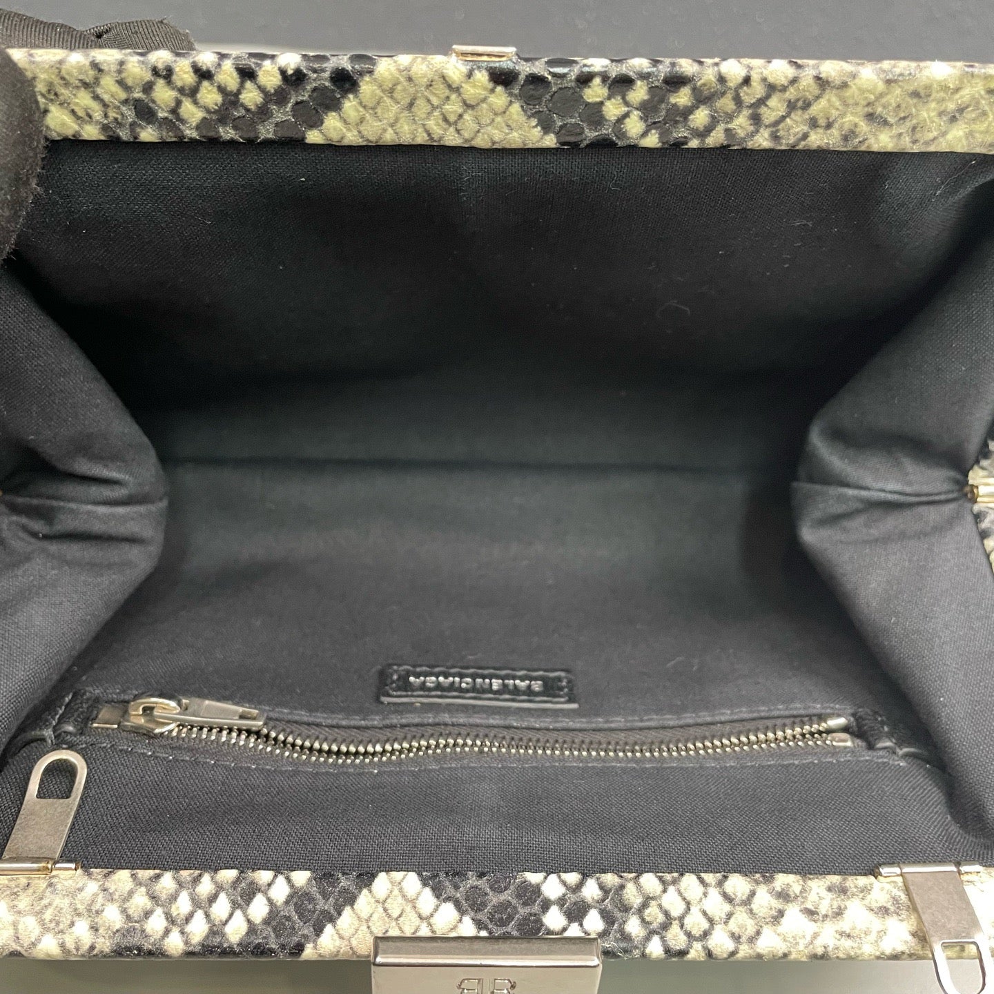 Balenciaga - Frame Clutch Bag - Snakeskin-embossed leather - Multicolour - (Small)