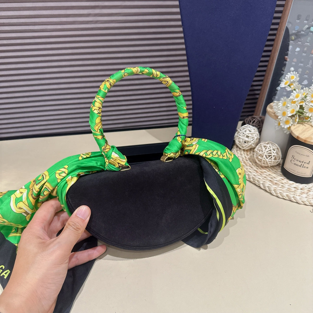 Balenciaga - Half-moon bag - Suede - Black - (mini)
