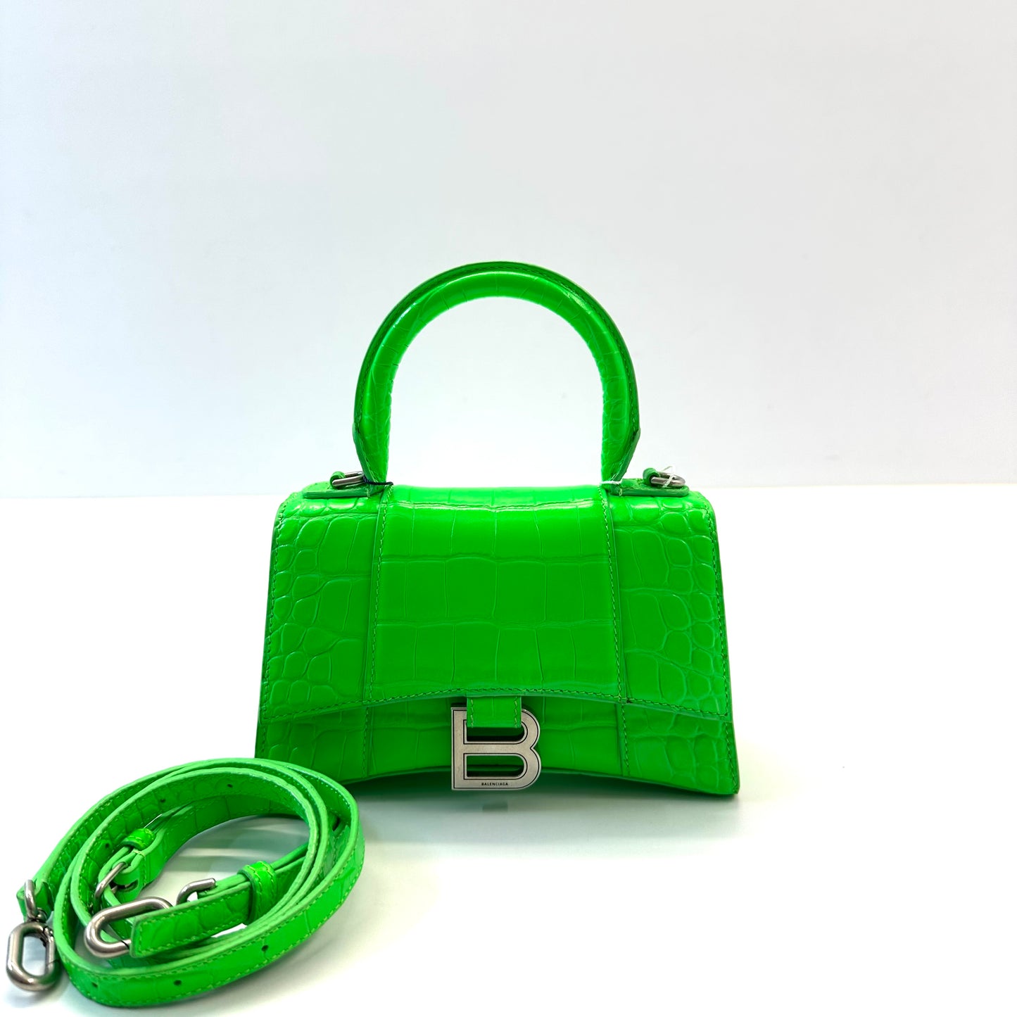 Balenciaga - Hourglass - Leather - Green