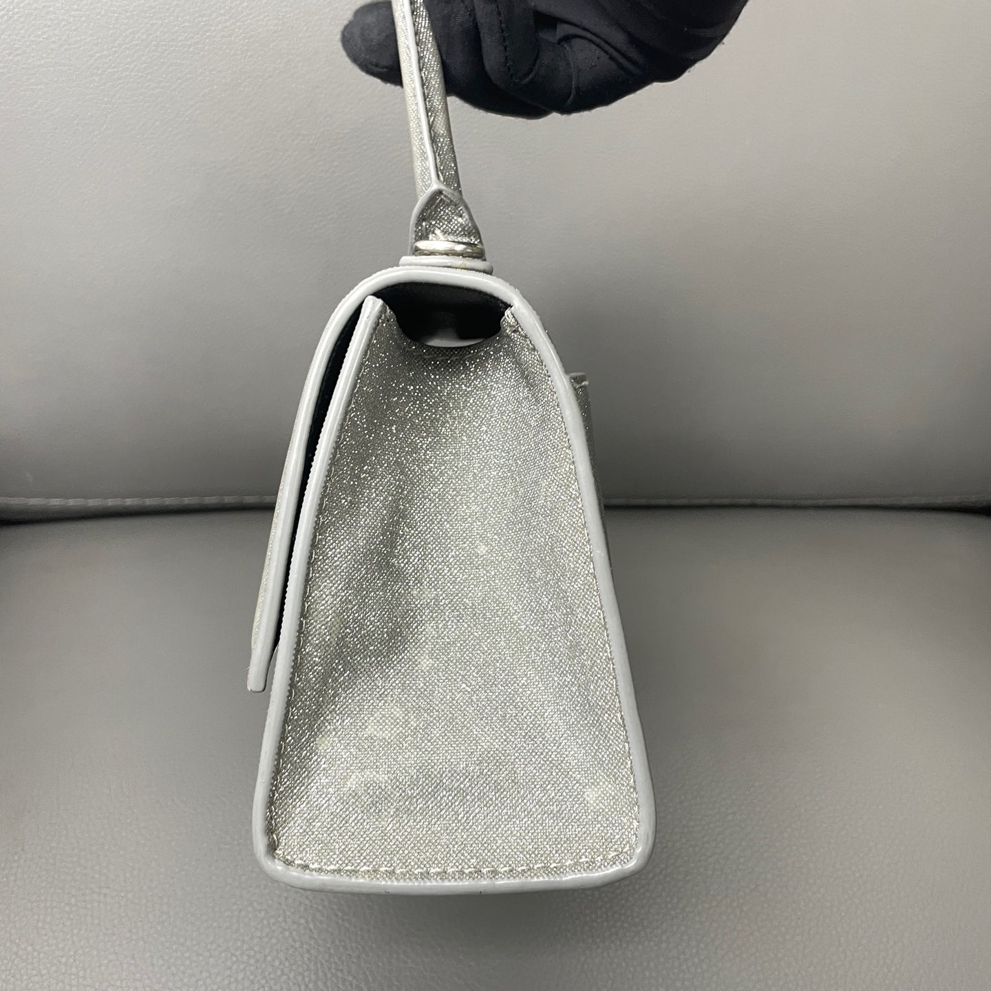 Balenciaga Hourglass Textile Silver - view 7