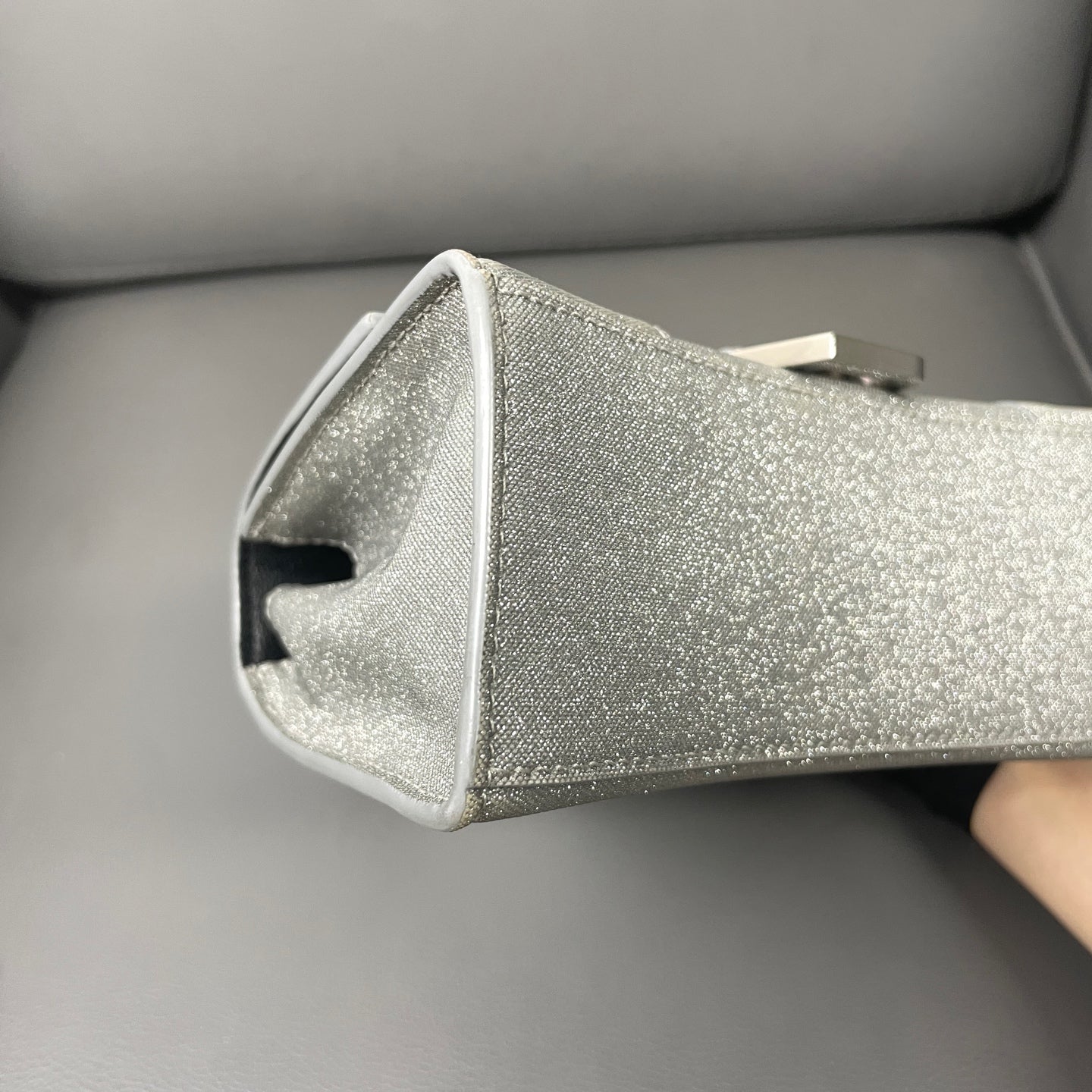 Balenciaga Hourglass Textile Silver - view 8