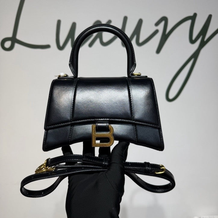 Balenciaga - Hourglass - Calfskin - Black - (mini)