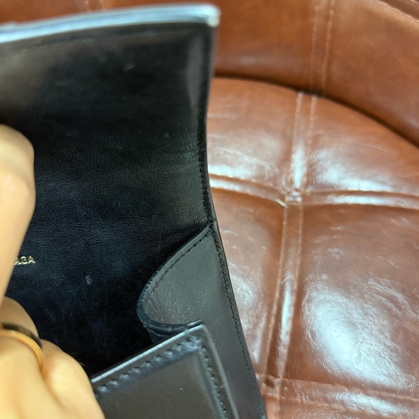 Balenciaga - Hourglass - Calfskin - Black - (mini)