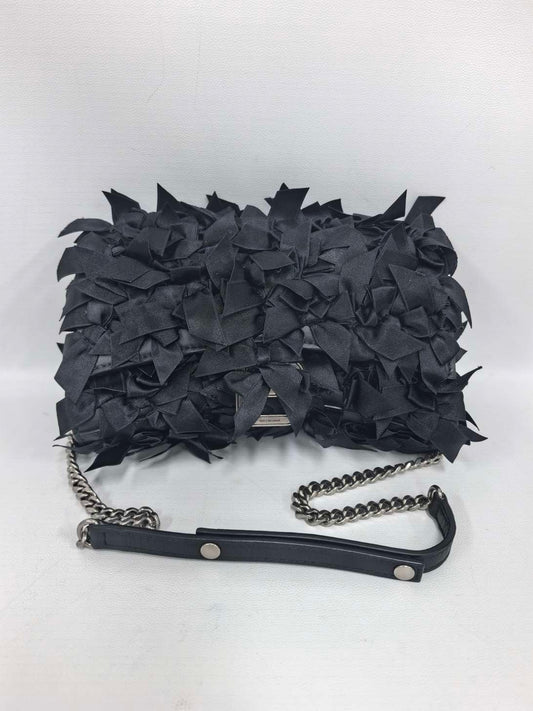 Balenciaga - Hourglass Chain Bag - Fabric ribbons with leather trim - Black - (mini)