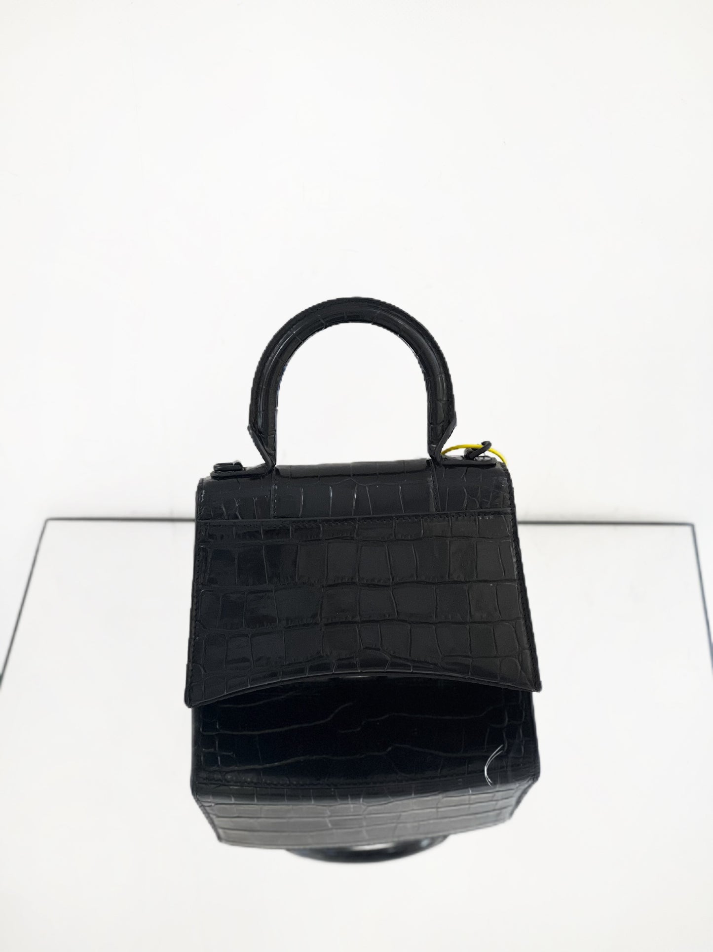 Balenciaga - Hourglass - Cowhide leather - Black - (mini)