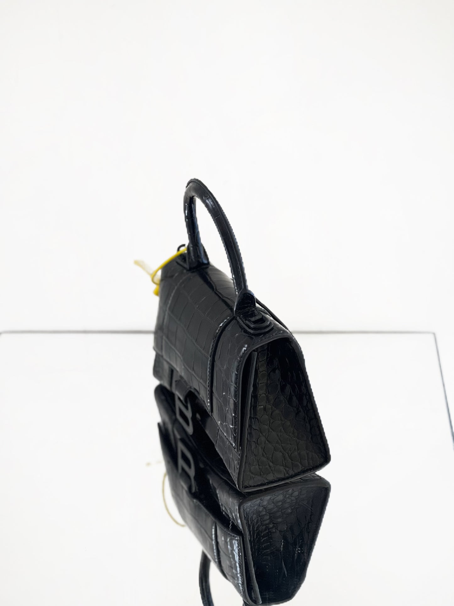 Balenciaga - Hourglass - Cowhide leather - Black - (mini)
