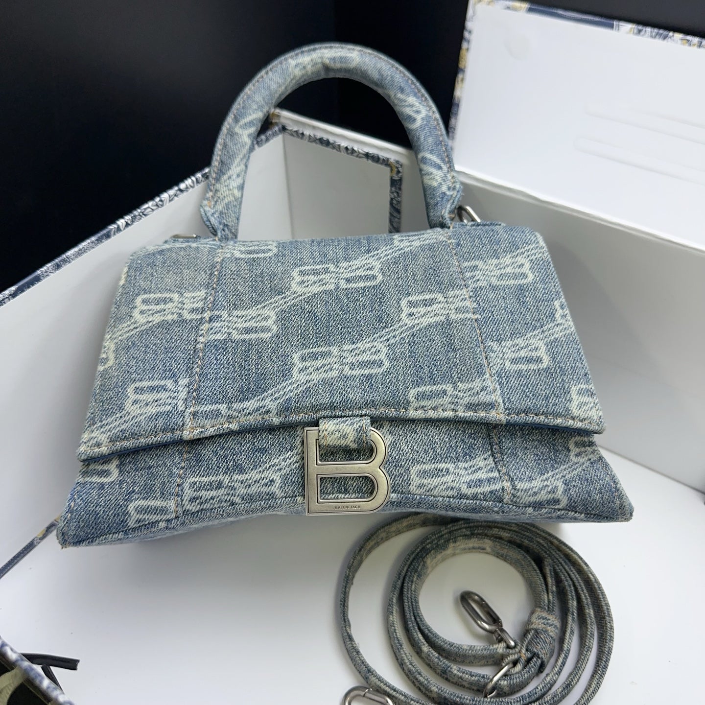 Balenciaga - Hourglass - Denim - Jeans - Blue - (mini)