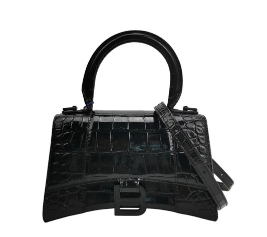 Balenciaga - Hourglass - Exotic leathers - Crocodile - Black - (xs)