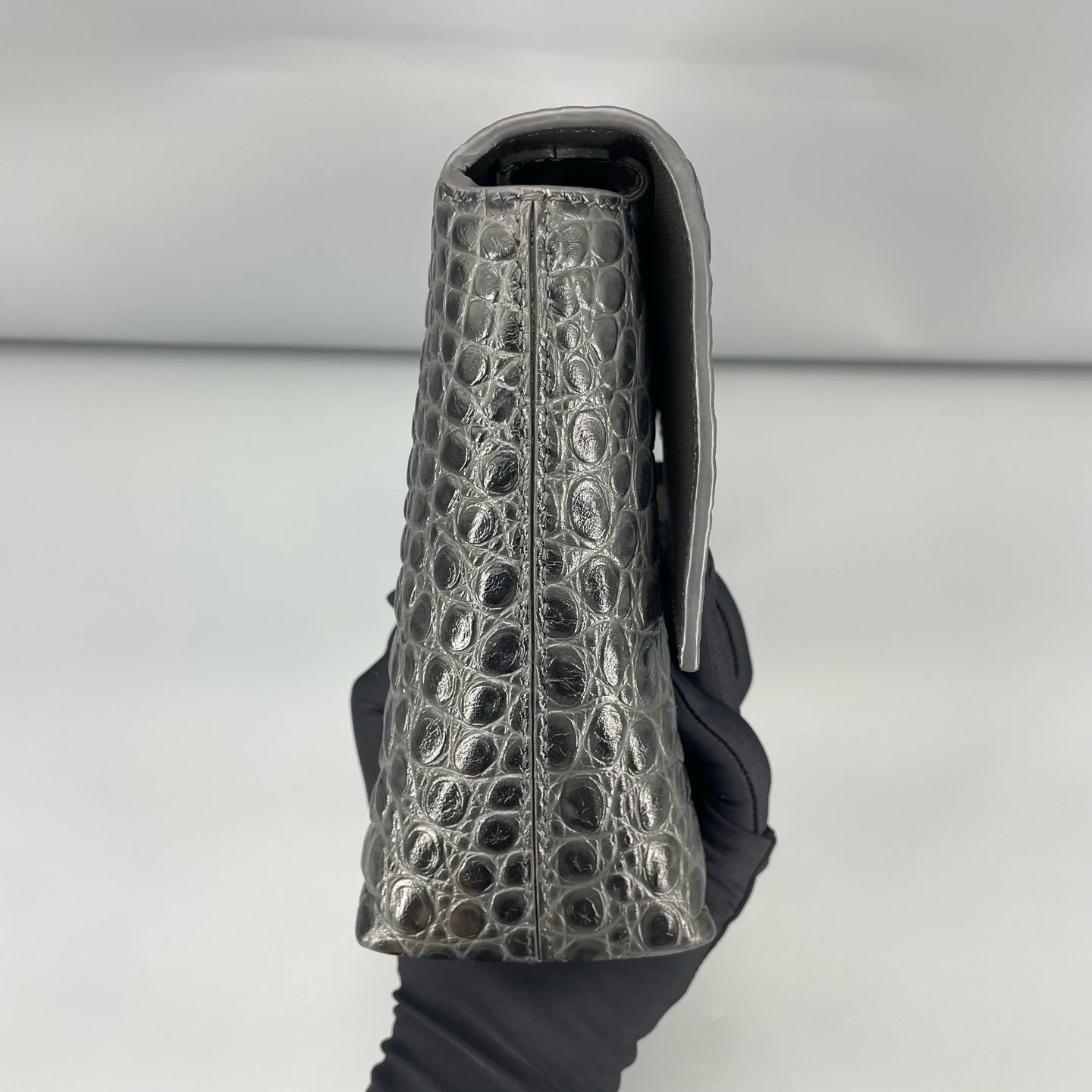 Balenciaga - Hourglass - Exotic leathers - Crocodile - Green - (small)