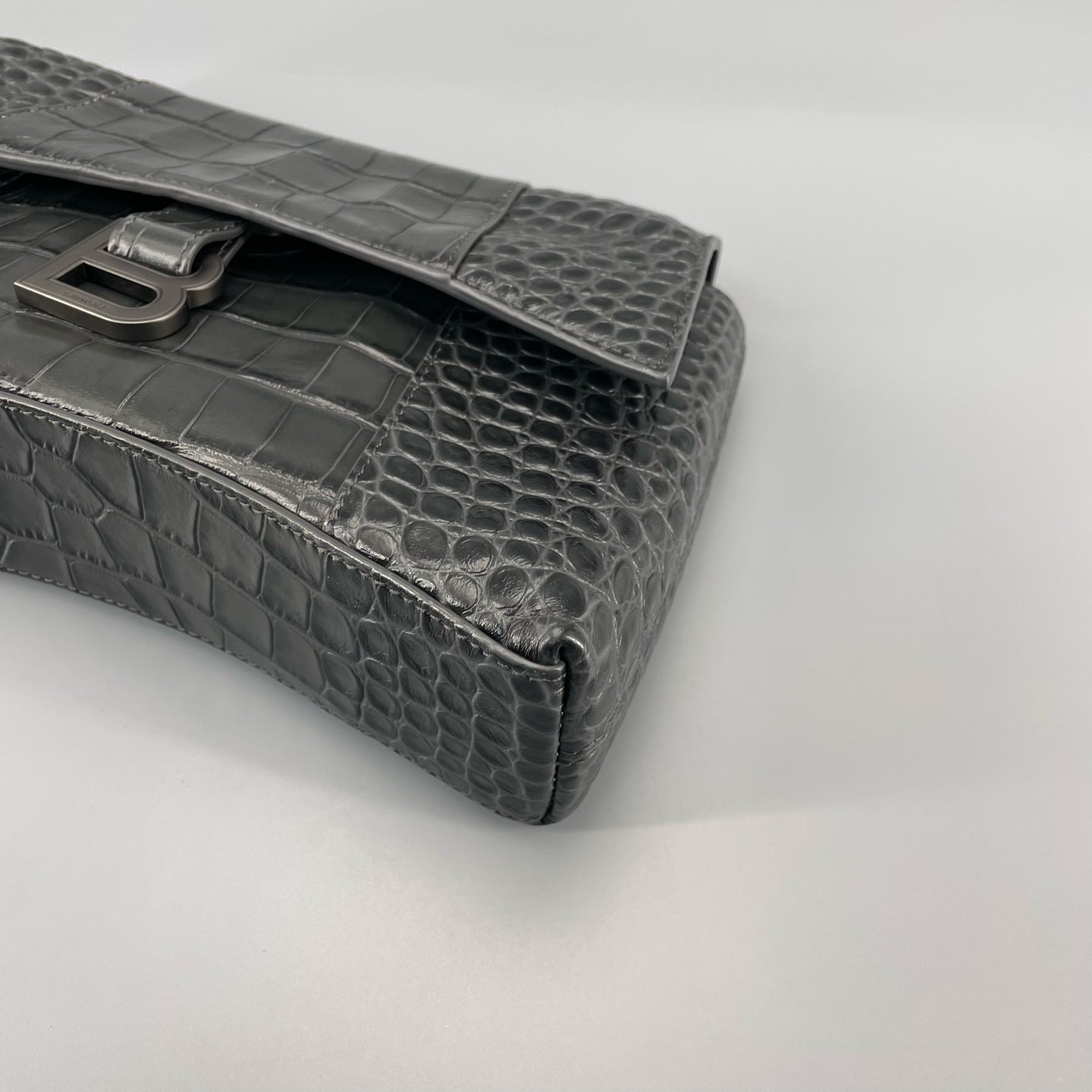 Balenciaga - Hourglass - Exotic leathers - Crocodile - Green - (small)