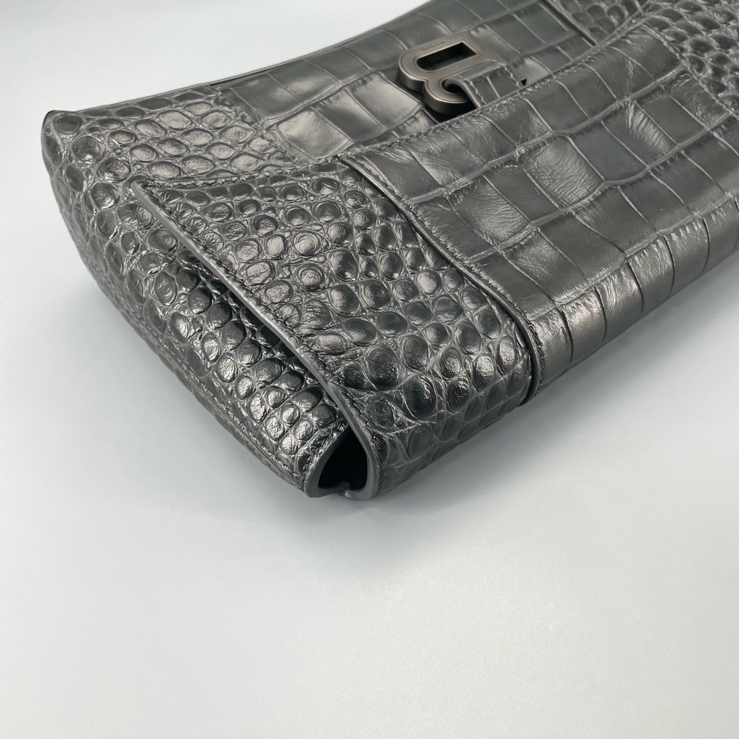 Balenciaga - Hourglass - Exotic leathers - Crocodile - Green - (small)