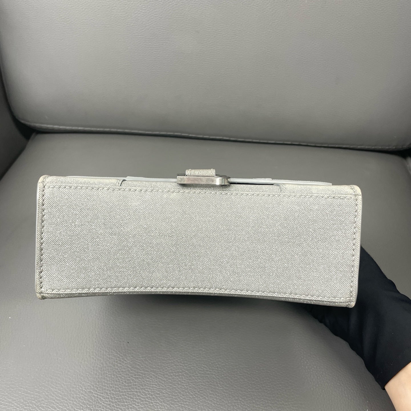 Balenciaga - Hourglass - Glitter - Silver - (mini)