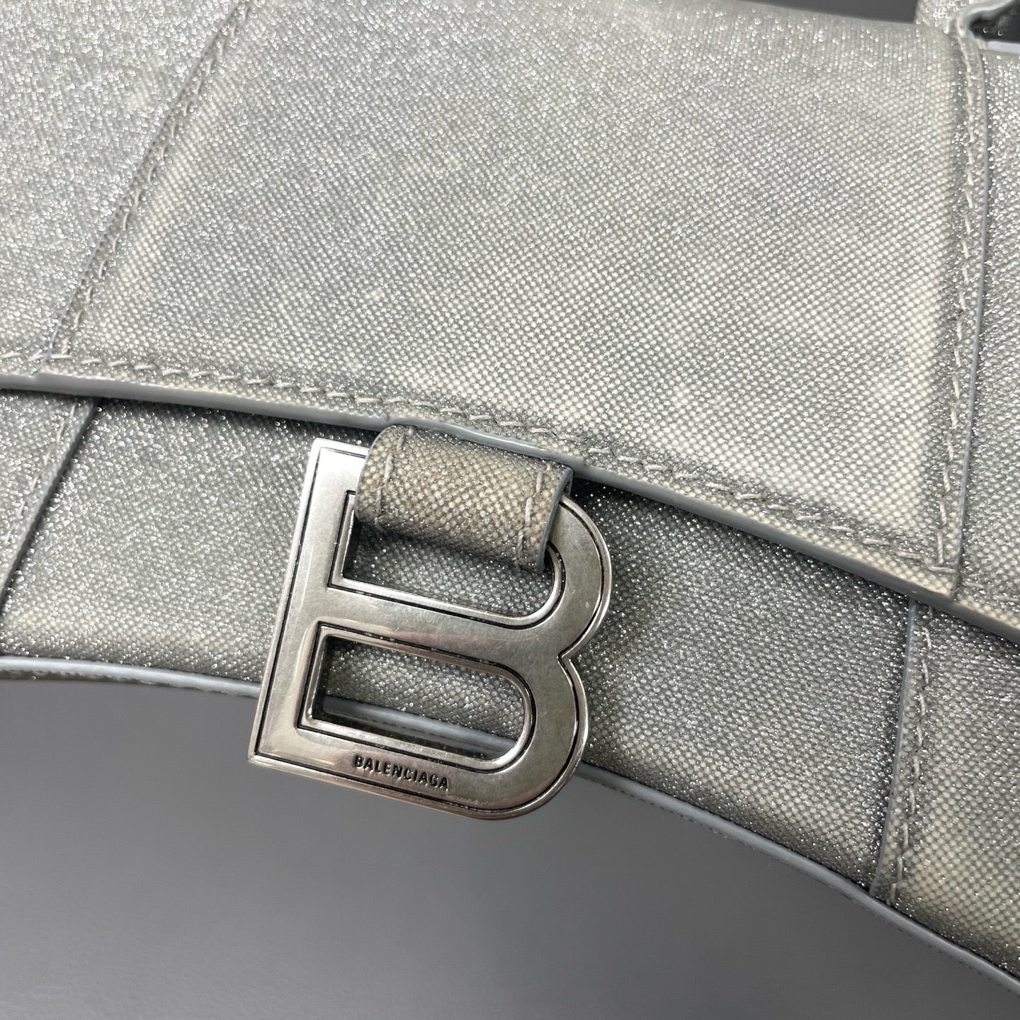 Balenciaga - Hourglass - Glitter - Silver - (mini)