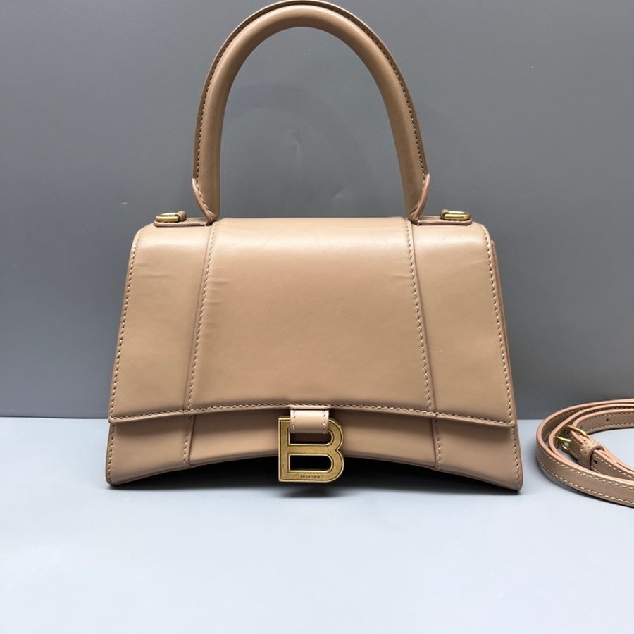 Balenciaga - Hourglass - Leather - Beige - (Small)