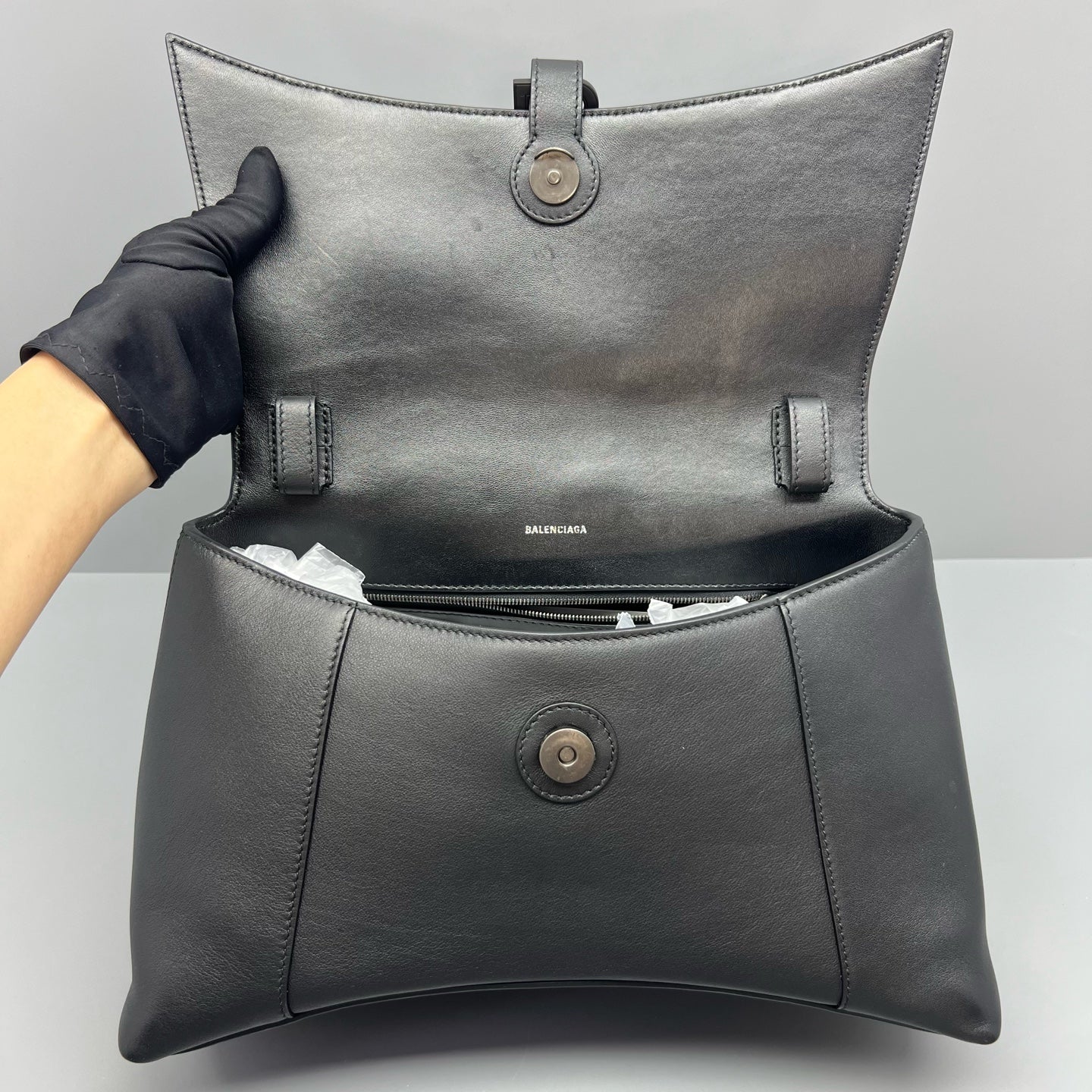 Balenciaga - Hourglass - Leather - Black - (medium)