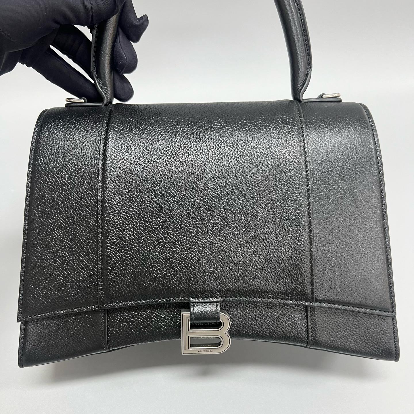 Balenciaga - Hourglass - Leather - Black - (Medium)