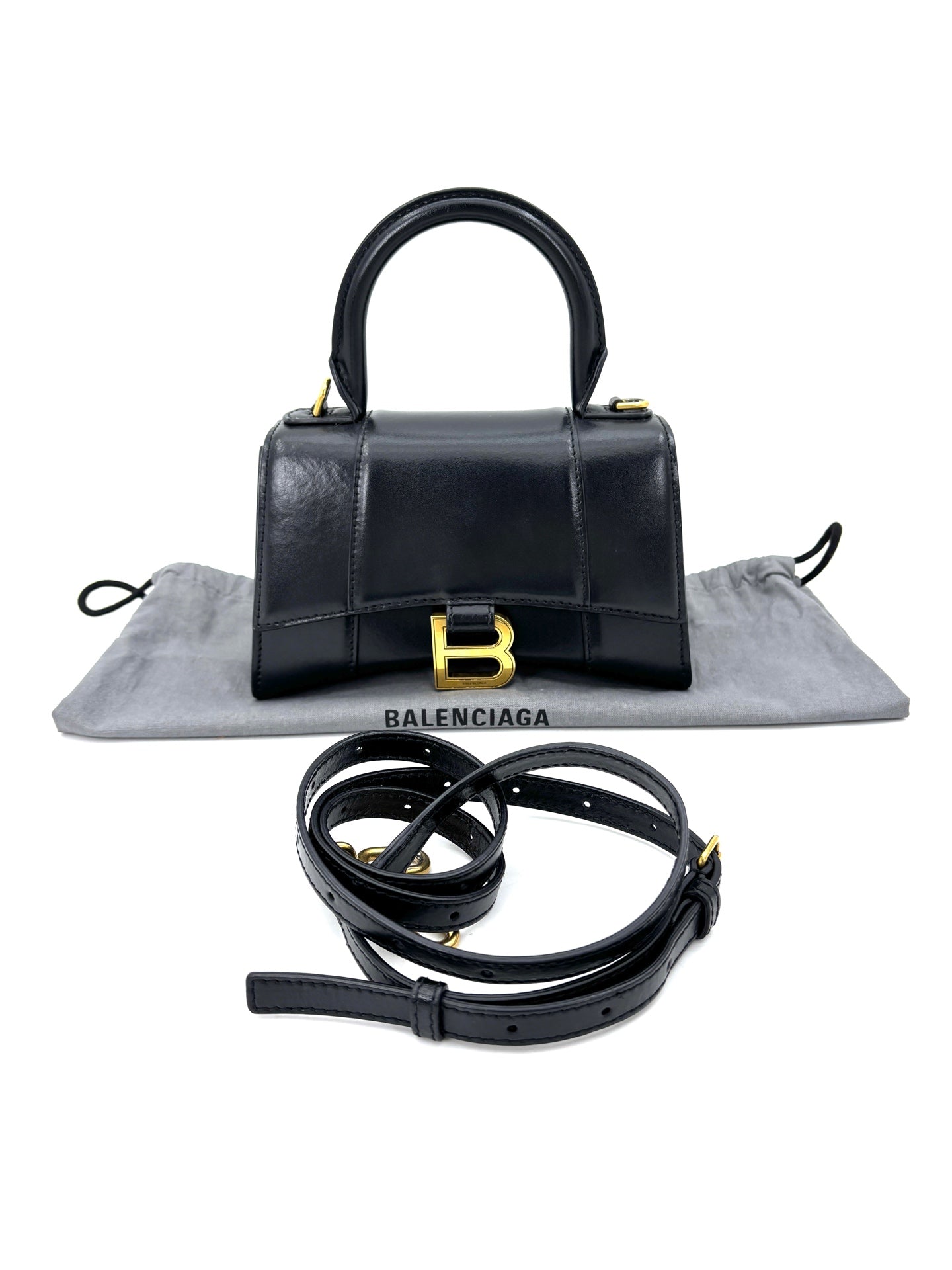Balenciaga - Hourglass - Leather - Black - (mini)