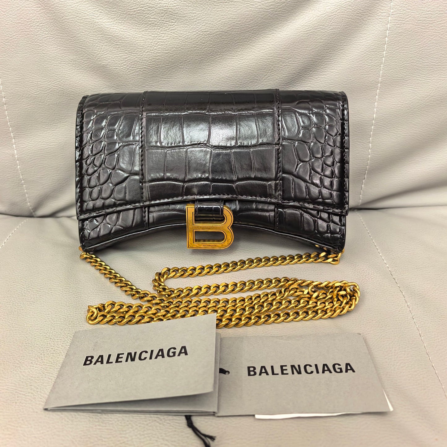 Balenciaga - Hourglass - Leather - Black - (mini)