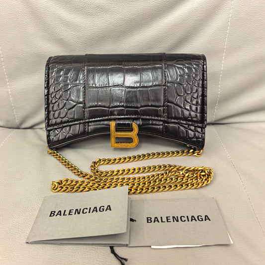 Balenciaga - Hourglass - Leather - Black - (mini)