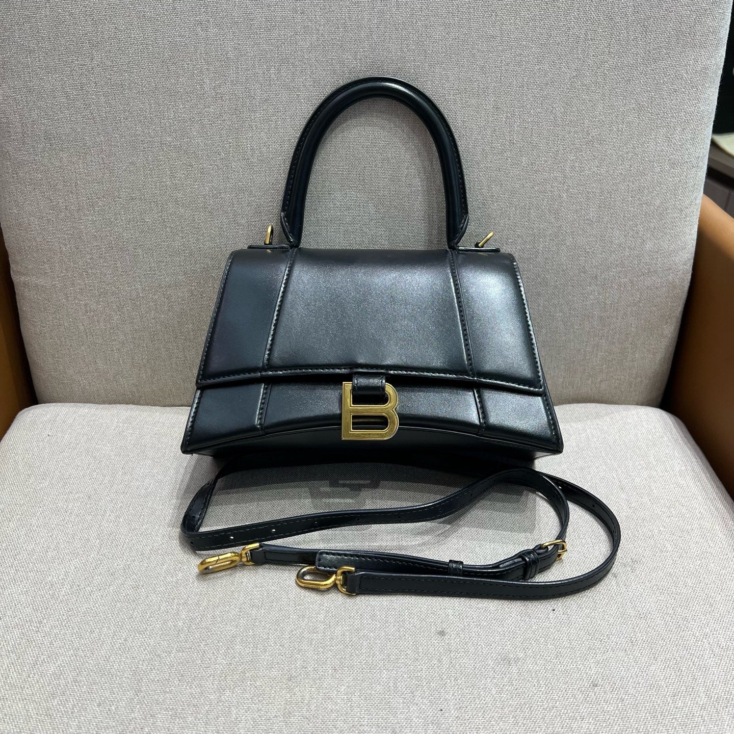 Balenciaga - Hourglass - Leather - Black - (mini)