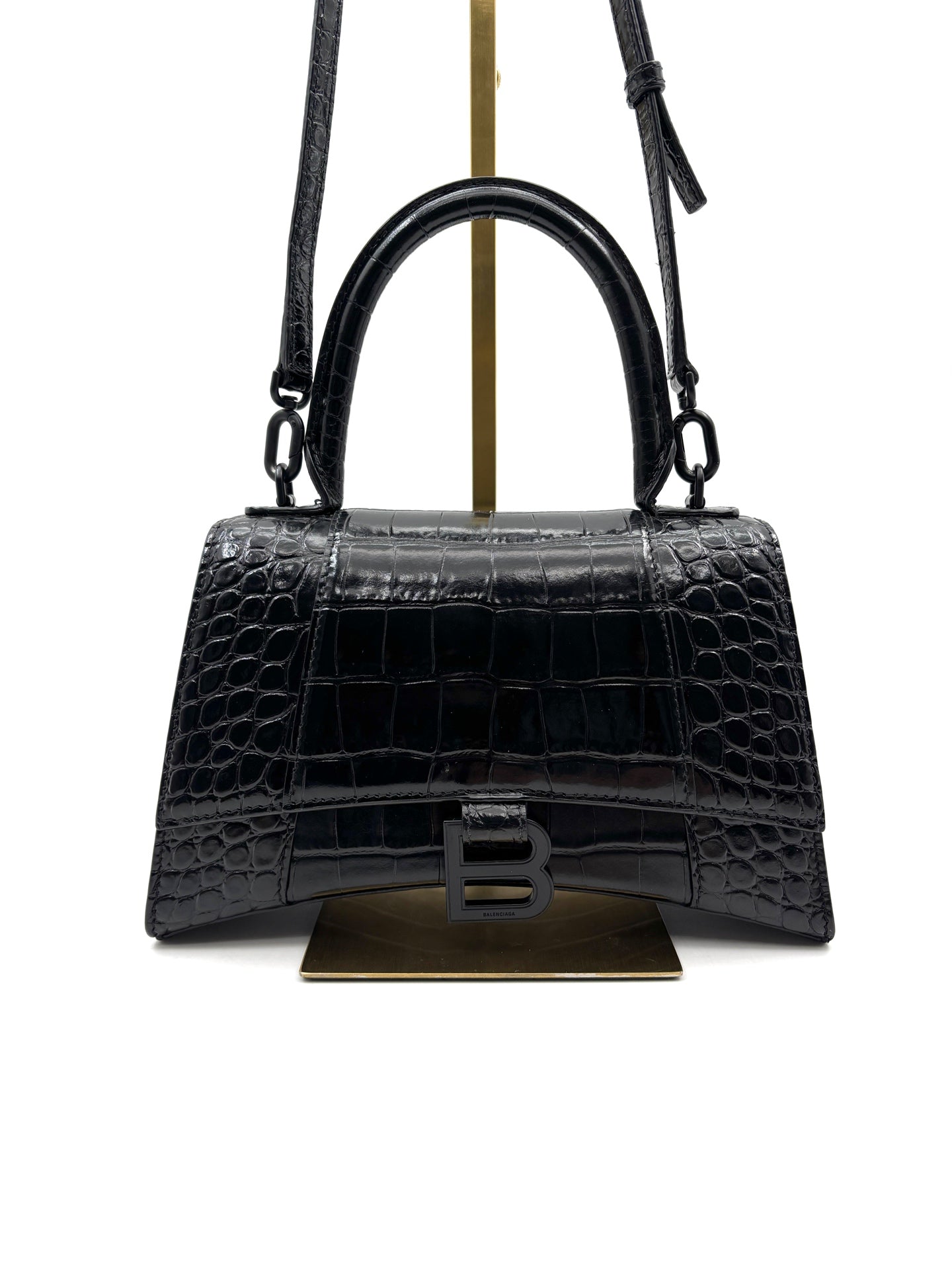 Balenciaga - Hourglass - Leather - Black - (mini)