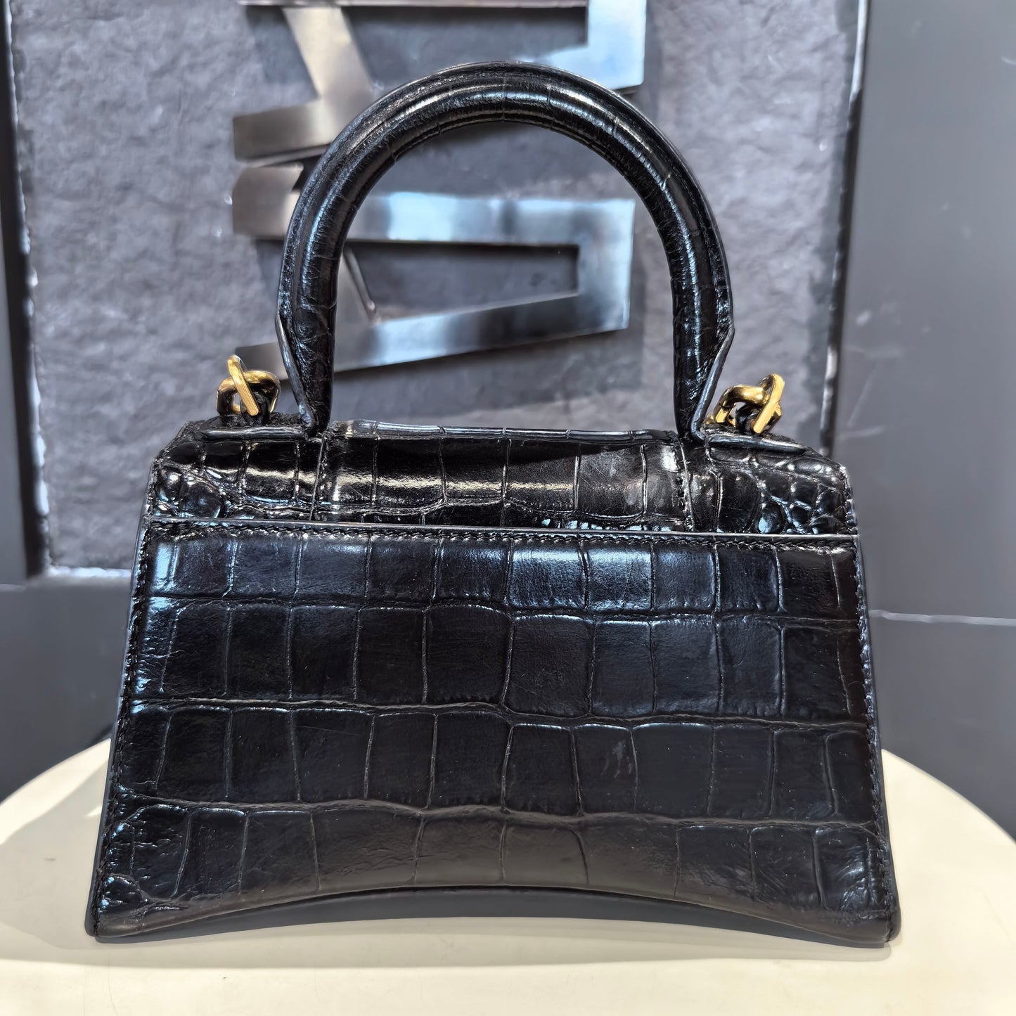 Balenciaga - Hourglass - Leather - Black - (mini)