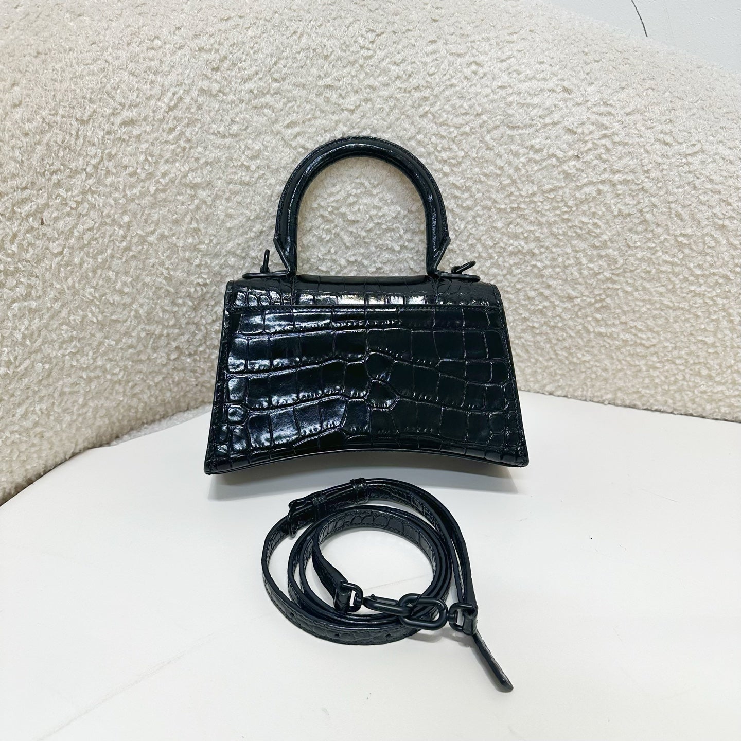 Balenciaga - Hourglass - Leather - Black - (mini)