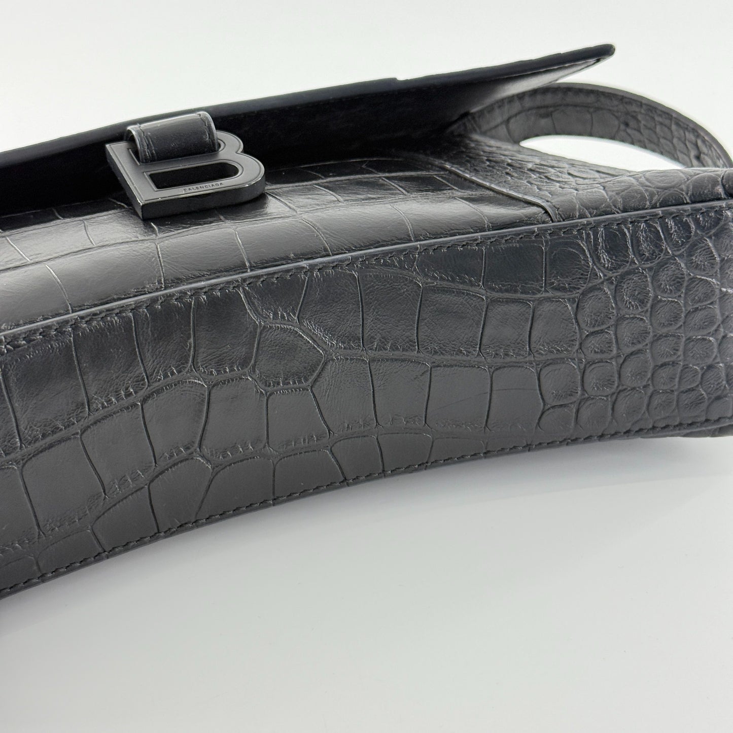 Balenciaga - Hourglass - Leather - Black - (mini)
