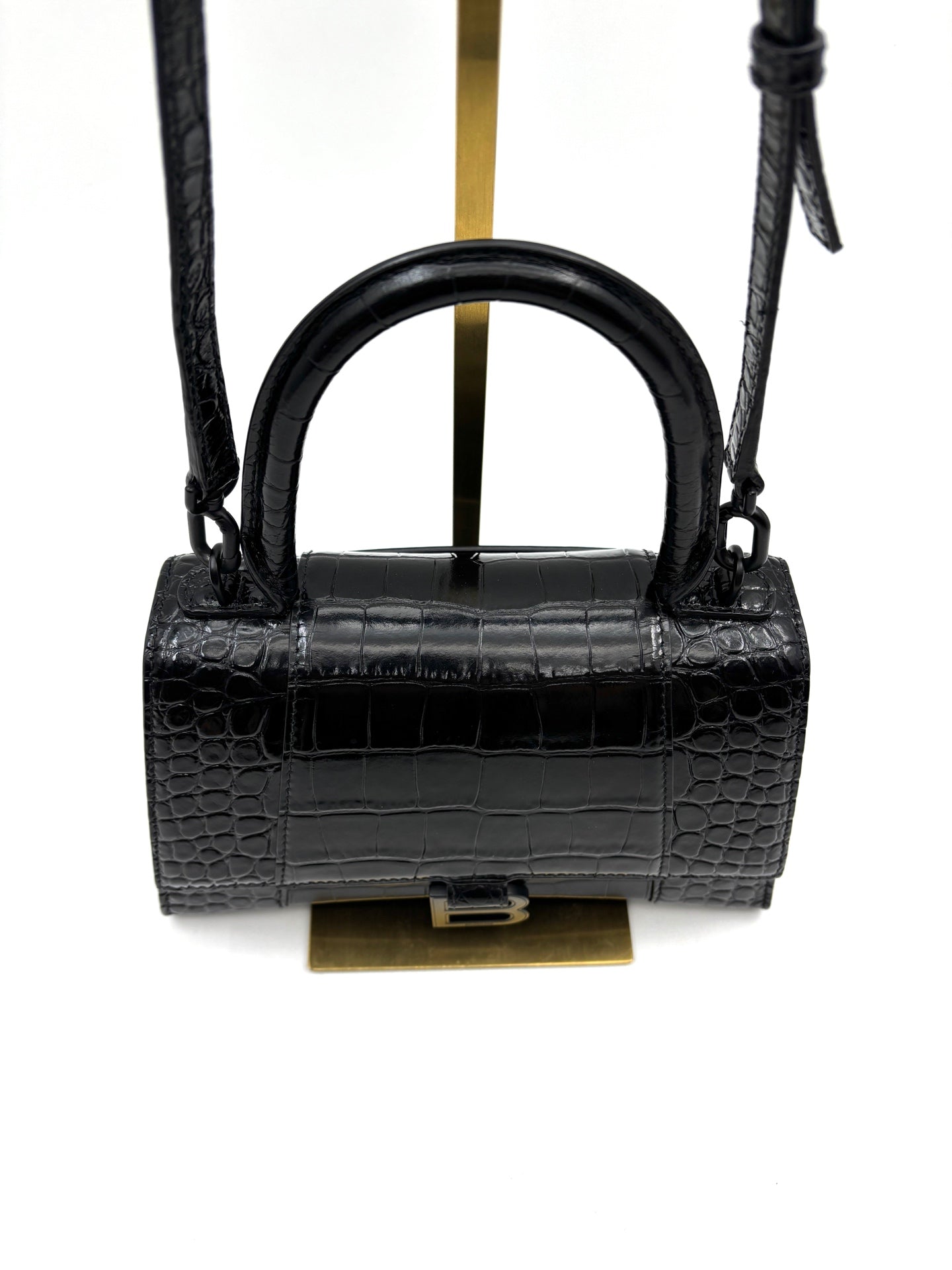 Balenciaga - Hourglass - Leather - Black - (mini)