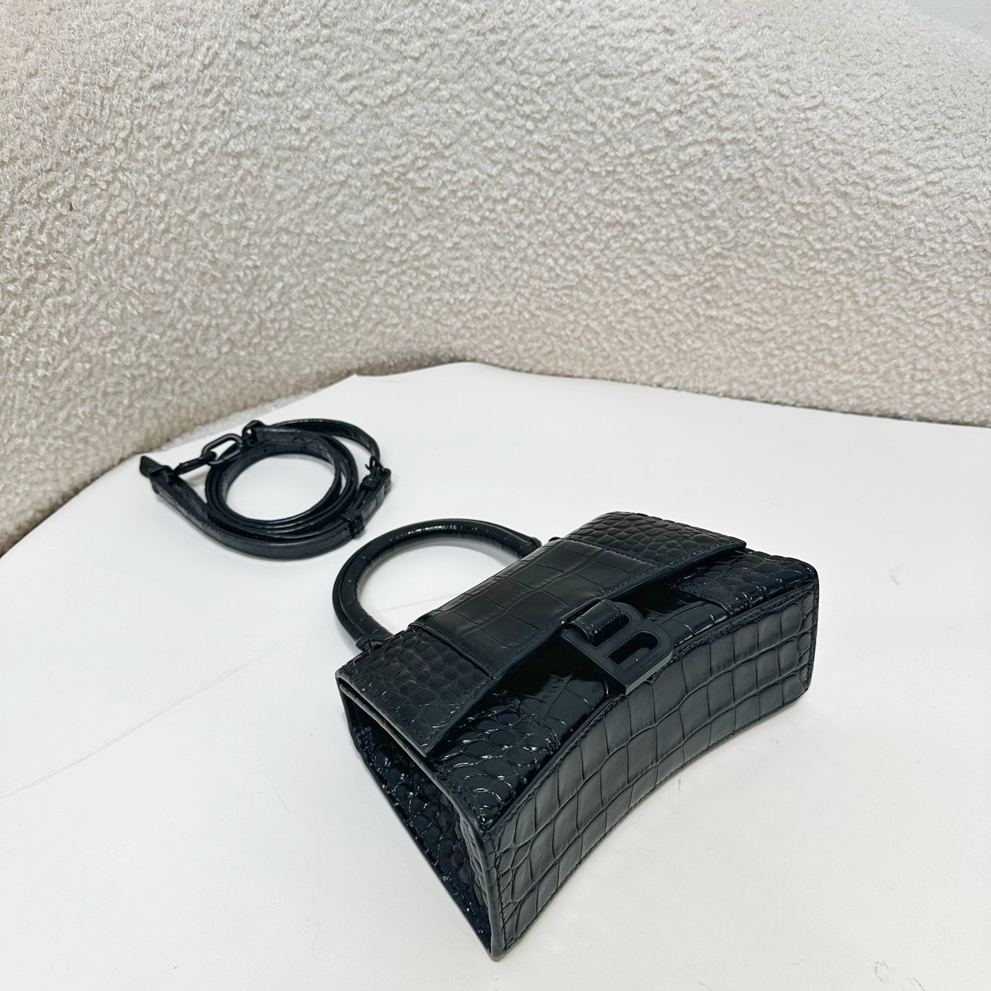 Balenciaga - Hourglass - Leather - Black - (mini)