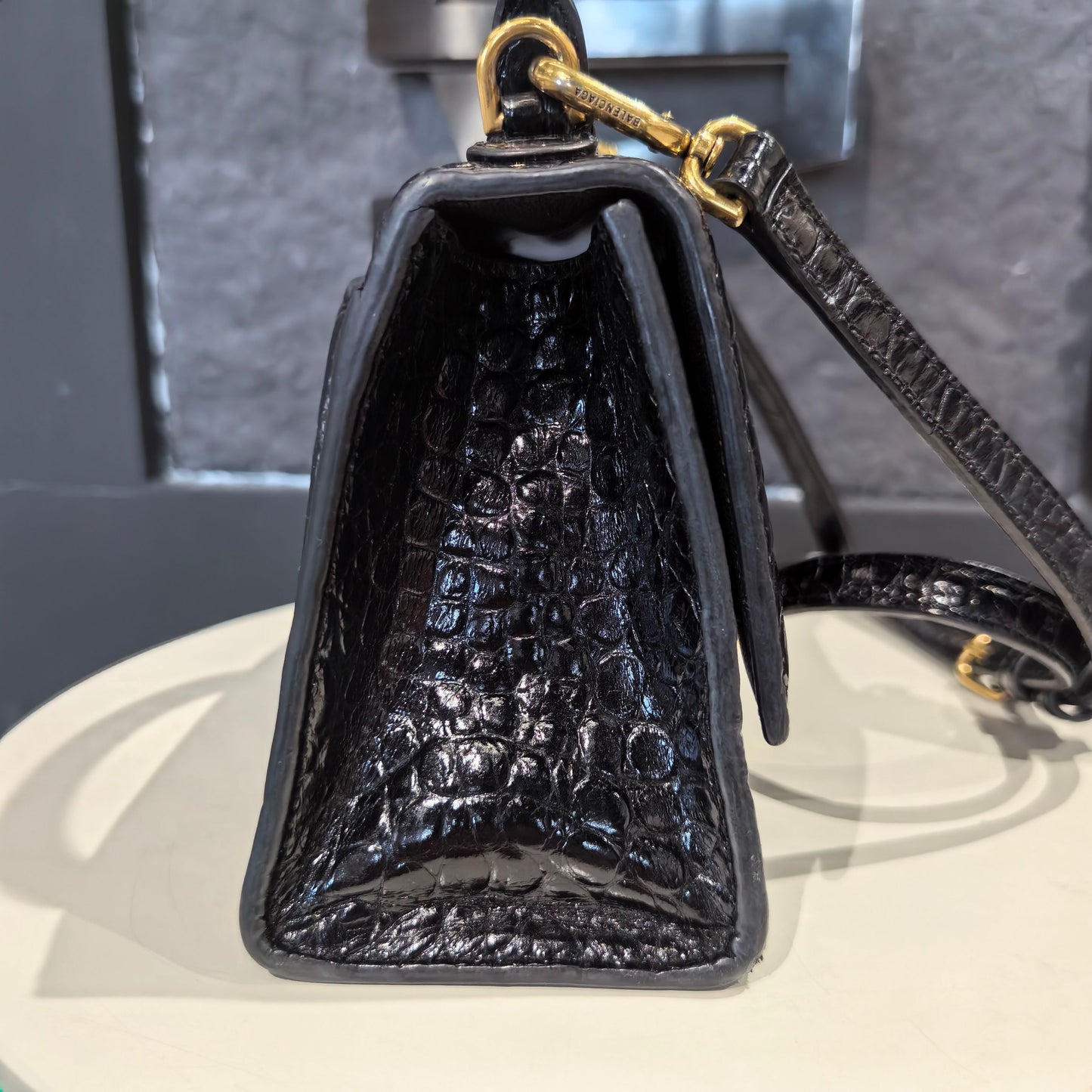 Balenciaga - Hourglass - Leather - Black - (mini)