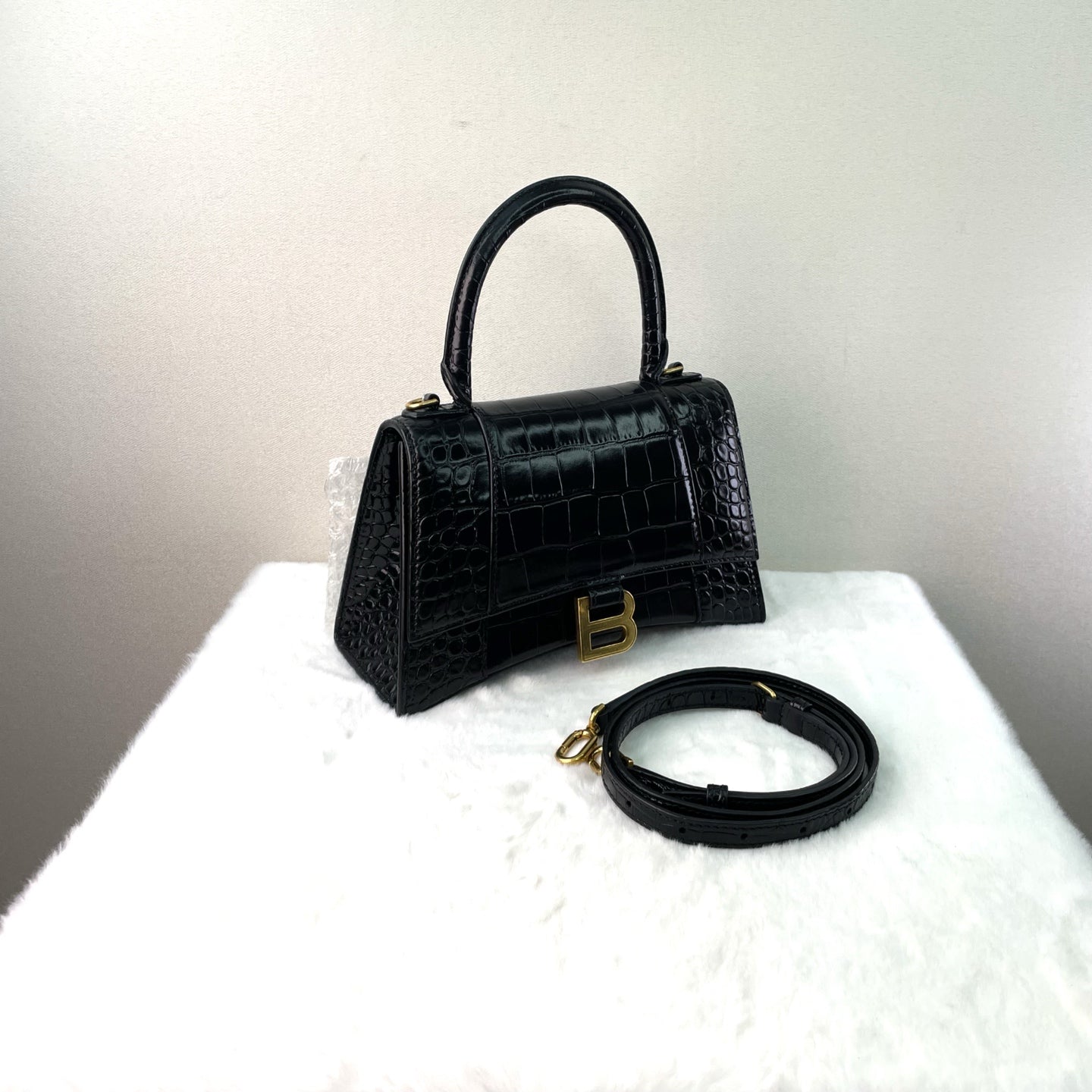 Balenciaga - Hourglass - Leather - Black - (mini)