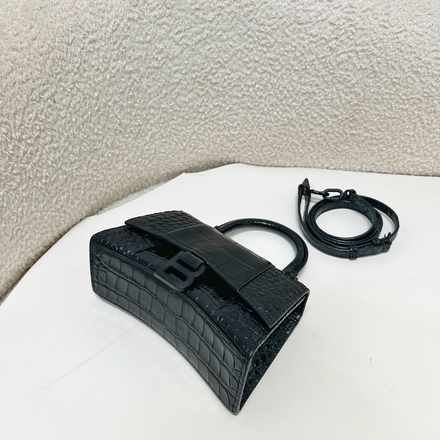 Balenciaga - Hourglass - Leather - Black - (mini)